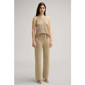 -Pantaloni din knitwear cu șnur în talie imagine