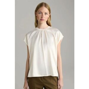 Tricou satinat cu guler rotund imagine