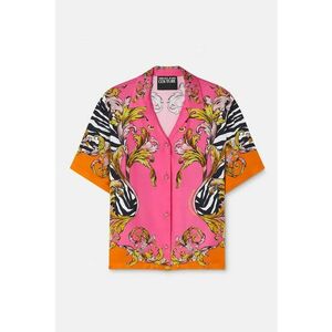 Cămașă cu mânecă scurtă și imprimeu baroc imagine