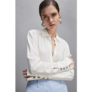 Cămașă regular cu detalii fly la mâneci imagine