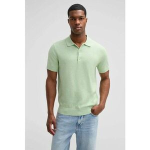 Tricou regular fit polo cu închidere prin nasturi imagine