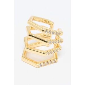 Cercei din alama cu zirconia imagine