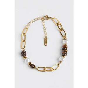 Bratara cu margele si perle sintetice imagine