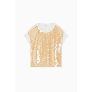 Tricou oversize cu paiete imagine