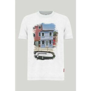 Tricou regular fit cu guler rotund 30045721 imagine