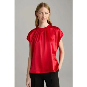 Tricou satinat cu guler rotund imagine