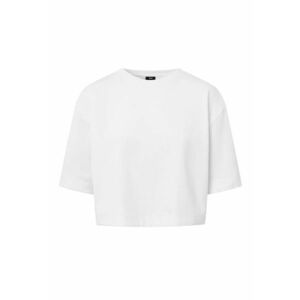 Tricou oversize crop cu print logo imagine