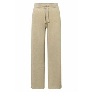 -Pantaloni drepți cu inserții de gliter si șnur în talie imagine