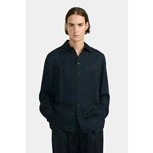 Camasa regular fit cu manseta dubla - Bleumarin - imagine