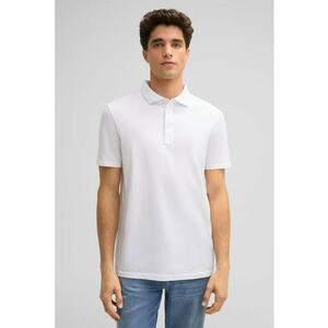 Tricou regular fit polo cu material texturat imagine