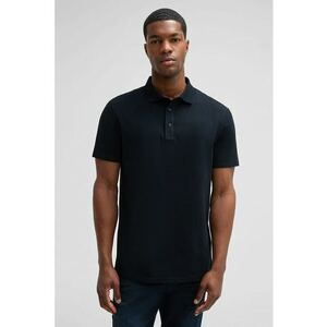 Tricou regular fit polo cu material texturat imagine