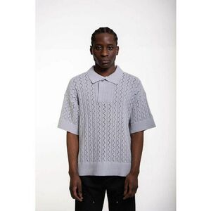 Tricou tip polo knitwear transparent imagine