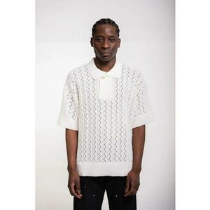 Tricou tip polo knitwear transparent imagine