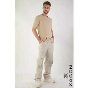 Tricou regular fit cu detalii damage la mâneci și talie imagine