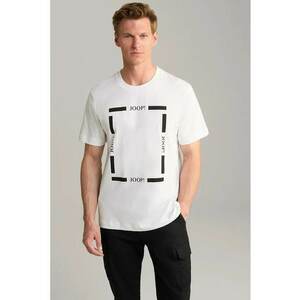 Tricou casual cu detaliu frontal tip logo imagine