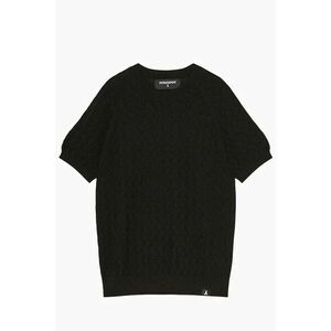 Tricou cu mânecă scurtă și material texturat imagine