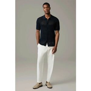 Tricou regular fit cu închidere frontală prin nasturi imagine