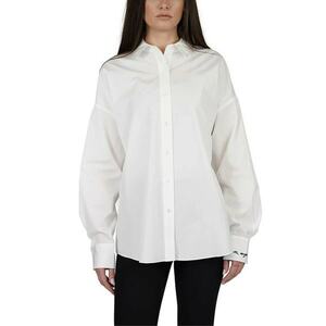 Cămașă supradimensionată cu logo imprimat pe manșetă imagine