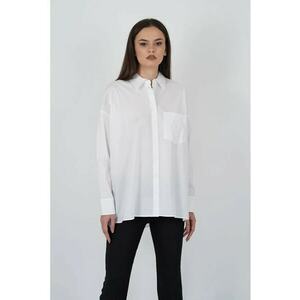 Cămașă largă cu buzunar la piept imagine