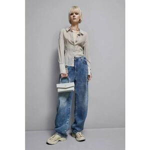 Camasa transparentă cu imprimeu în dungi imagine