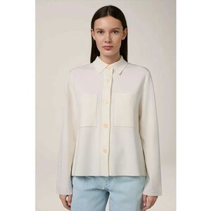 Cămașă asimetrică cu buzunare frontale și închidere prin nasturi imagine