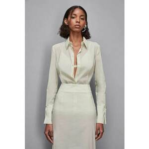 Cămașă slim fit - transparentă imagine