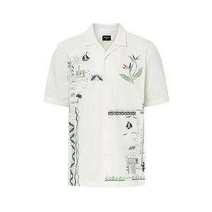 Cămașă supradimensionată cu imprimeu mural imagine