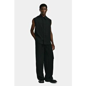 Cămașă fără mâneci cu spatele încrucișat și închidere prin nasturi ascunși imagine