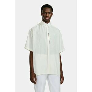 Cămașă supradimensionată cu mânecă scurtă și decupaj frontal imagine