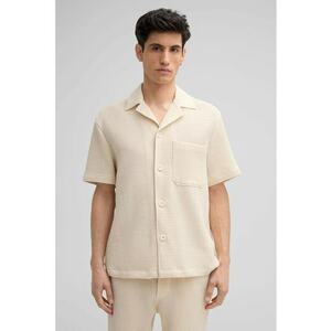 Cămașă cu mânecă scurtă - din material texturat - cu buzunar frontal imagine