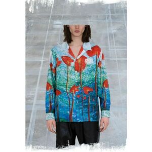 Cămașă cu mânecă lungă cu aquaimprimeu imagine