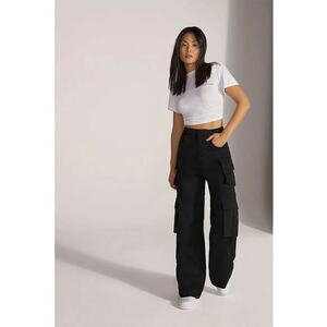 -Pantaloni cargo cu talie înaltă FD imagine