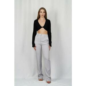 -Pantaloni lungi drepți cu buzunare laterale imagine