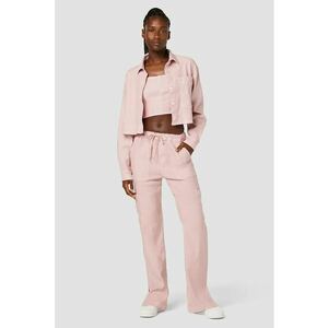 -Pantaloni tip cargo cu croială dreaptă și bandă elastică imagine