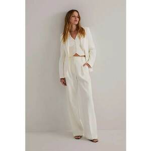 -Pantaloni drepți cu pense imagine