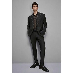 -Pantaloni clasici cu inserții laterale imagine