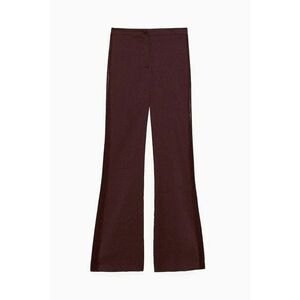 -Pantaloni evazați cu detalii în lateral din knitwear imagine