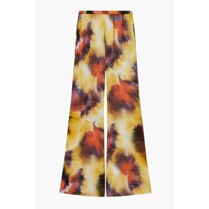 Pantaloni largi cu imprimeu tie-dye imagine