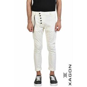 -Pantaloni skinny - mulați cu nasturi laterali imagine