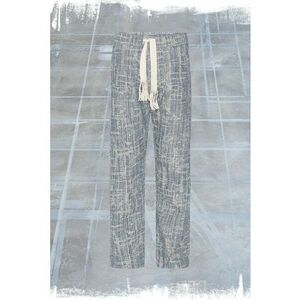 -Pantaloni casual cu cusături texturate imagine