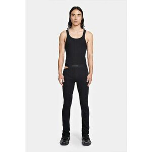 -Pantaloni cu croială slim și decupaj laterale imagine