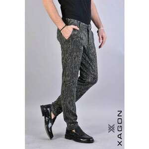 -Pantaloni drepți cu imprimeu floral imagine