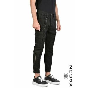 -Pantaloni skinny - mulați cu nasturi laterali imagine