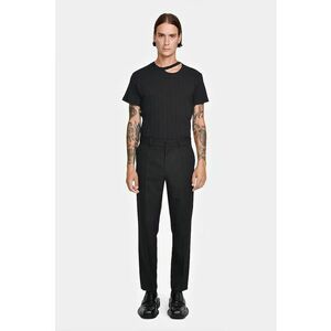 -Pantaloni cigarette fit cu buzunare laterale imagine