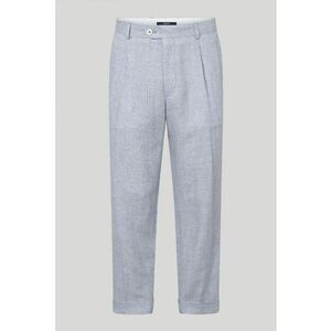 Pantaloni regular fit cu buzunare laterale si imprimeu in dungi imagine
