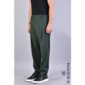 -Pantaloni drepți largi cu buzunare laterale XG imagine