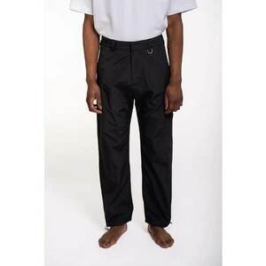 -Pantaloni regular fit - cu buzunar dublu lateral și elastic ajustabil la glezne imagine