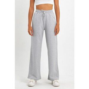 Pantaloni de trening cu snur si talie inalta imagine