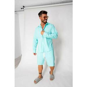 Set Lino camasa si pantalon scurt Mint New 17894 imagine