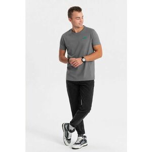 Tricou de bumbac cu decolteu la baza gatului imagine